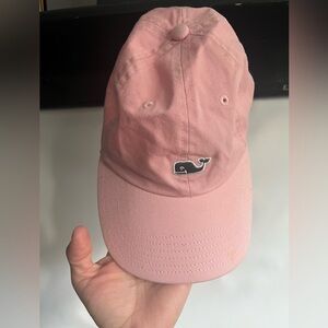 Vineyard Vines Light Pink Embroidered Whale Cap
